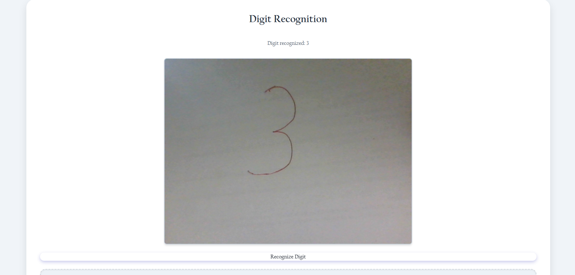 Digit Recognition for Visually Impaired People